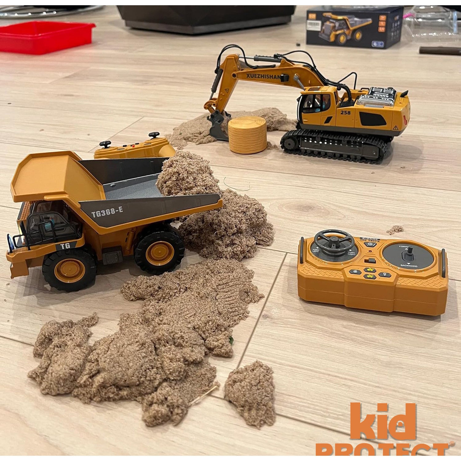 Excavator Cu Telecomanda Pentru Copii KidProtect IronClaw RC Excavator Cu Telecomanda Pentru Copii KidProtect IronClaw RC